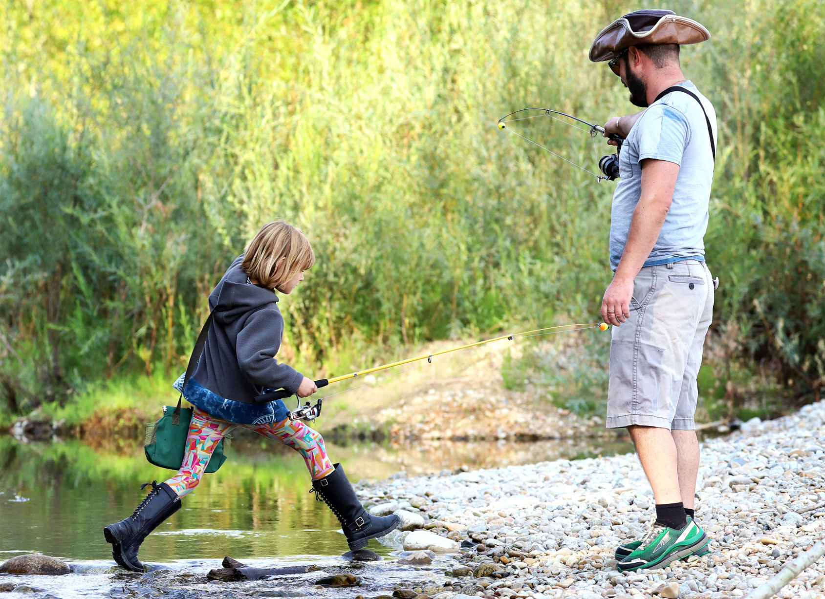 Fishing with dad
